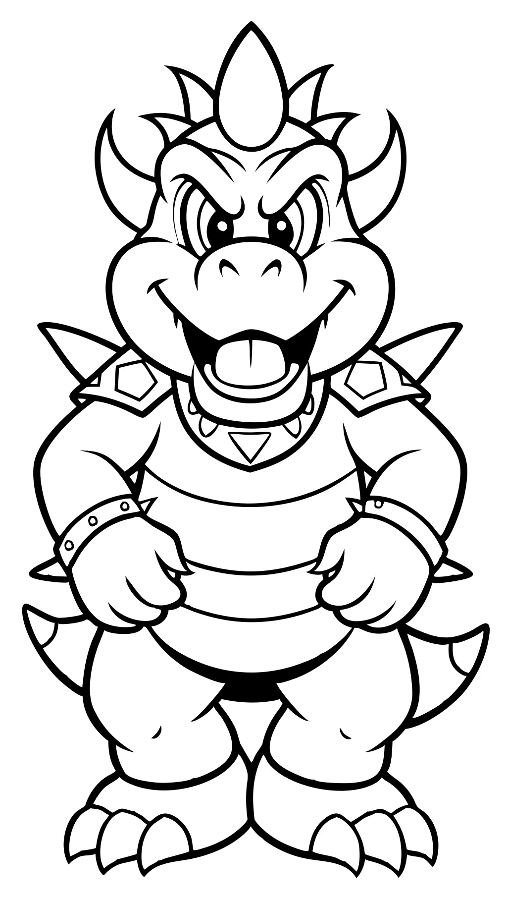 páginas de color de bowser